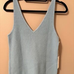 NWT Another Love baby blue thick textured  tank M